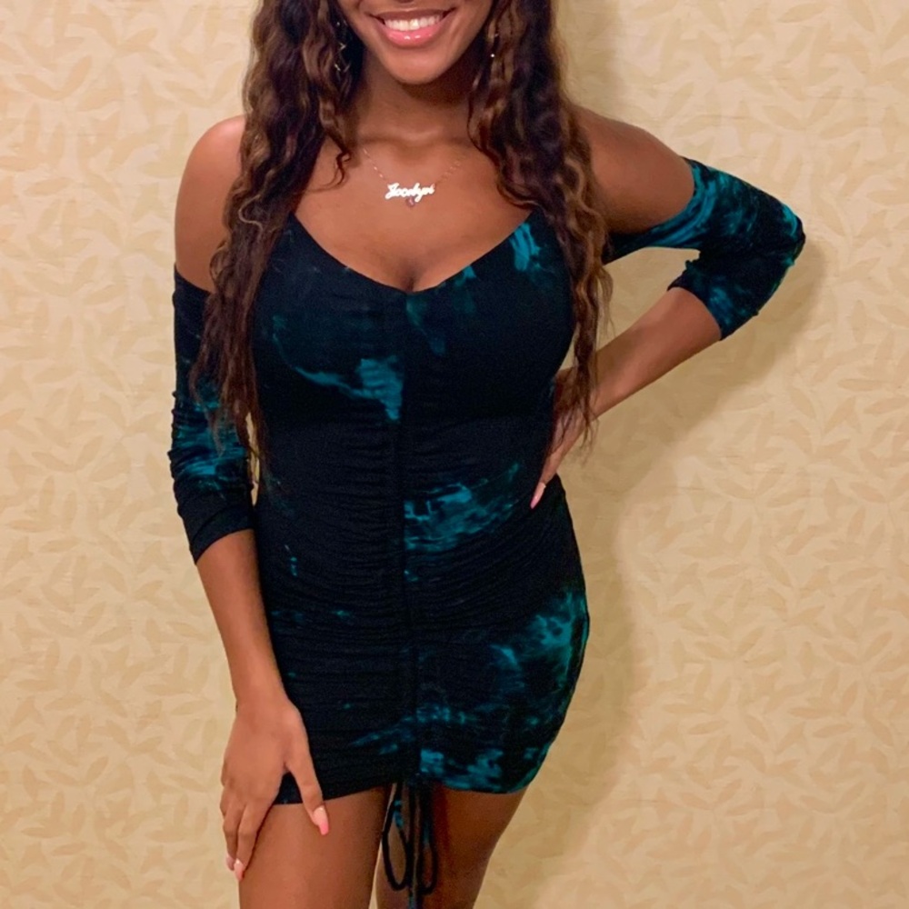 ❌SOLD❌Teal Tie Dye Dress